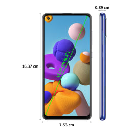 samsung a21s ram and rom